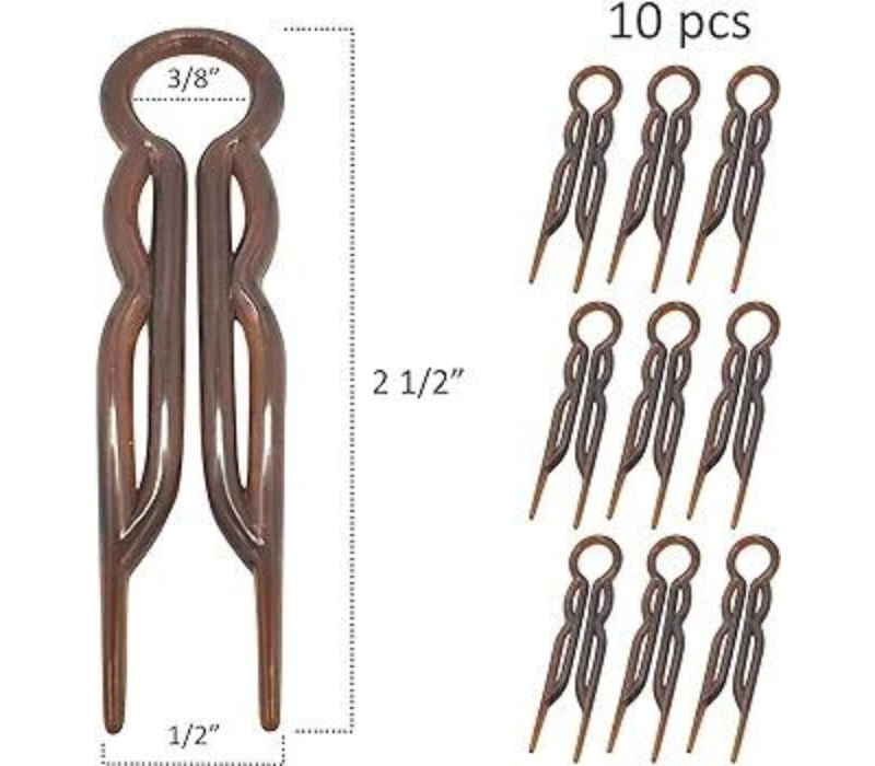 Good Hair Days Hair Pins - Plastic,  U-shaped Magic Grip Set of 20 (Tortoise Shell)